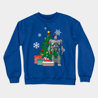 Iron Giant Around The Christmas Tree Crewneck Sweatshirt